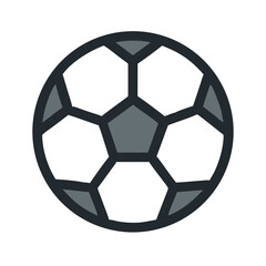 Soccer Ball Icon – Football Game Symbol, Sports Equipment, Team Play