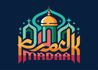 A vector illustration set showcases the architectural design of a mosque and a church, iconic religious buildings representing culture and travel