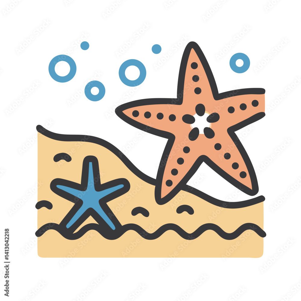 Poster star rating icon representing customer evaluation