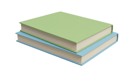 Isolated Stack of Colorful Books