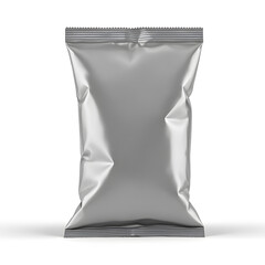 Blank Silver Foil Packaging Mockup:  Perfect for Your Brand Design