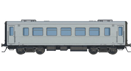 Fototapeta premium Isolated Train Wagon