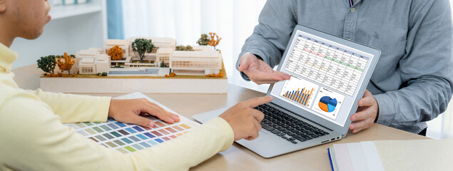 Business data dashboard provide business intelligence analytic for marketing strategy planning...