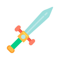 Toy Sword Icon Representing Pretend Play Weapon and Imaginative Adventure