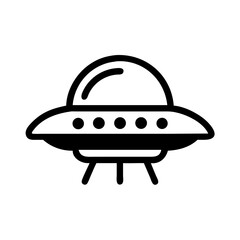 Fototapeta premium UFO Icon Representing Alien Spacecraft Concept and Extraterrestrial Encounter