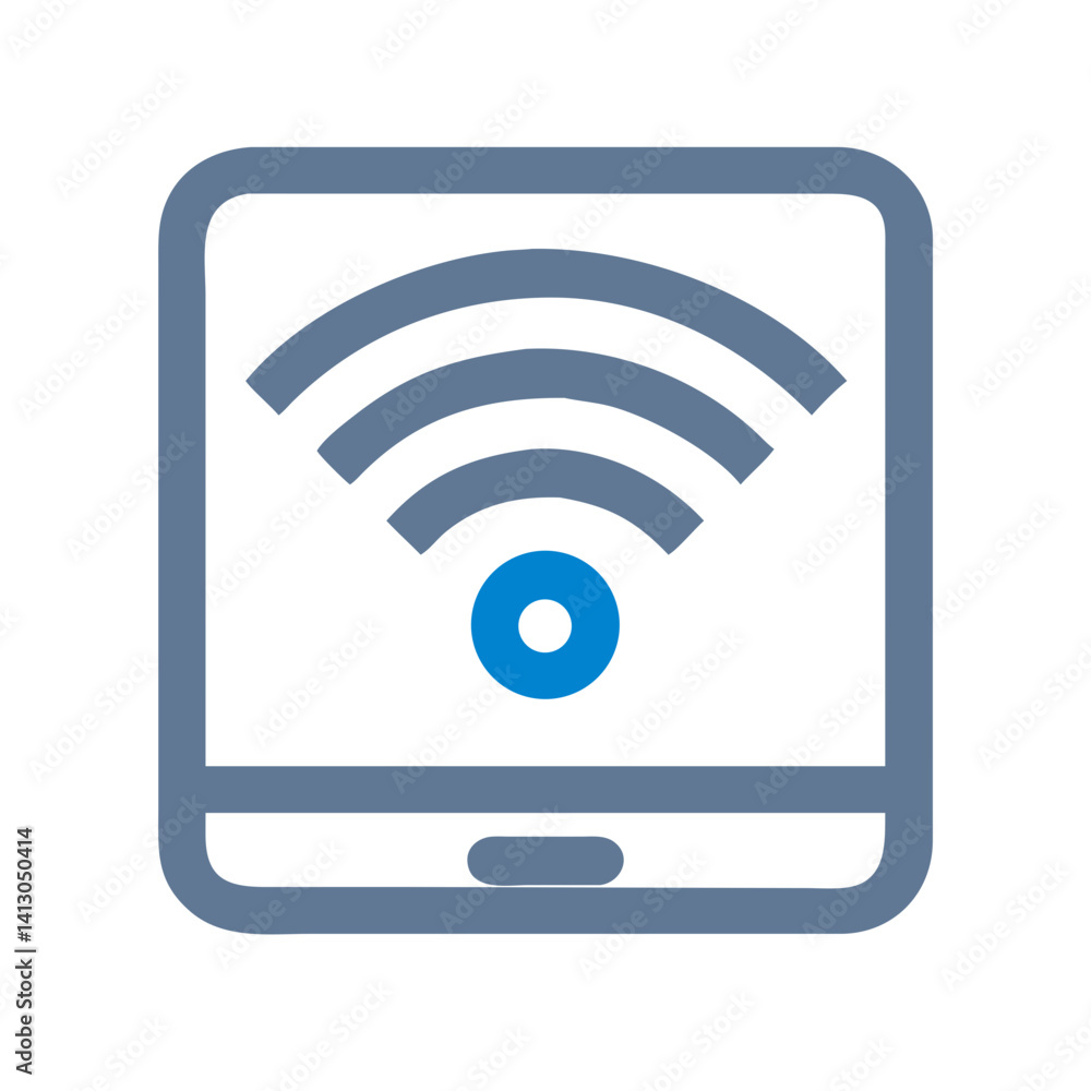 Leinwandbilder wi-fi icon representing internet access availability and wireless connectivity