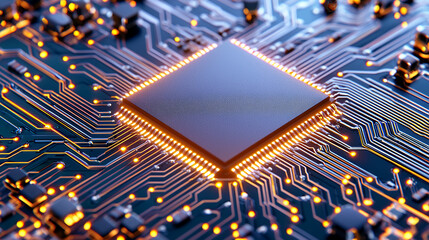 electronic circuit board with processor