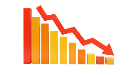 Isolated Decreasing Bar Chart