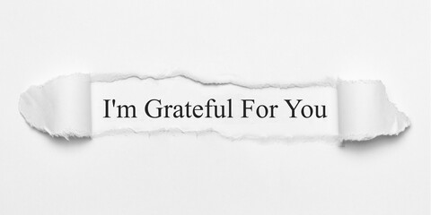 Fototapeta premium I'm Grateful For You 