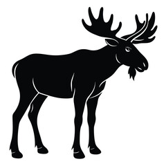 Majestic Moose Forest Scene