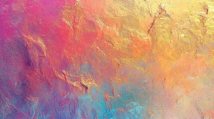 An intricate abstract texture featuring a dynamic mix of warm and cool colors. The artwork highlights fluid patterns, creating an eye-catching visual experience