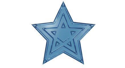 Obraz premium Isolated Blue Star