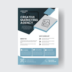Creative & Modern Business Flyer Corporate Poster Brochure Cover Template 