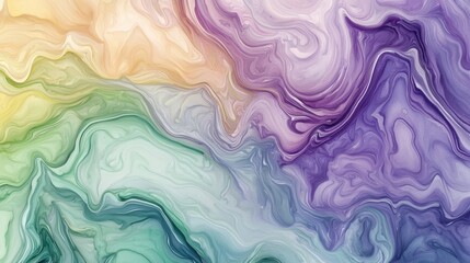 Swirling colors blend seamlessly, creating a mesmerizing abstract design reminiscent of a serene landscape. The soft gradients flow into one another, inviting contemplation