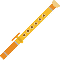 flute isolated on white background © Chandro Protap Ray 