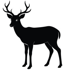 Sambar Deer Vector Clipart