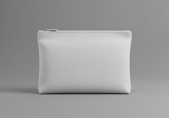 Shop cosmetic bag white canvas pouch zipper travel organizer mockup
