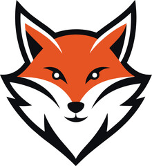 red fox vector illustration