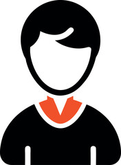 vector illustration of a man with cigarette