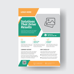 Creative & Modern Business Flyer Corporate Poster Brochure Cover Template 