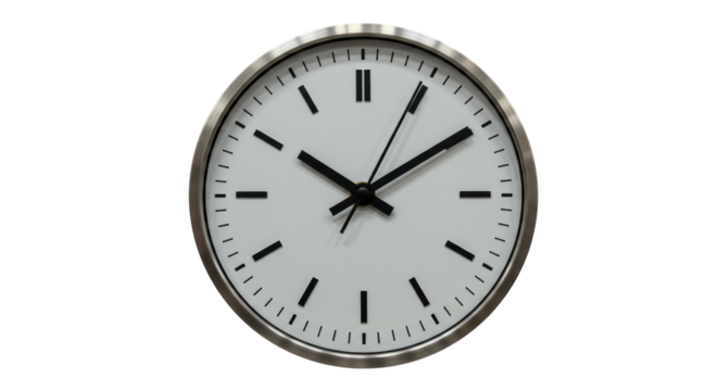 Isolated Minimalist Clock