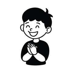 cartoon character of man vector