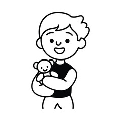 cartoon character of man vector