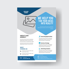 Creative & Modern Business Flyer Corporate Poster Brochure Cover Template 