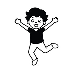 cartoon character of man vector