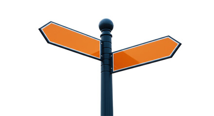 Isolated Directional Sign Post © Jonas