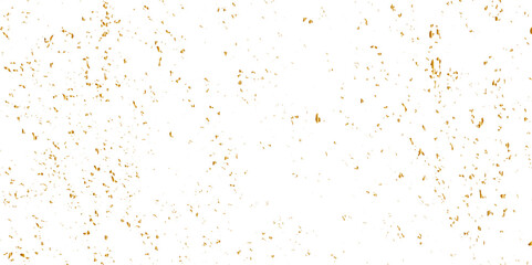 Golden glitter confetti falling down on transparent background. Vector illustration.