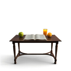Fototapeta premium Morning Pages: A Quiet Table for Juice, Fruit, and Thought