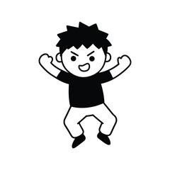 cartoon character of man vector