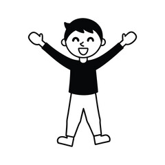 cartoon character of man vector