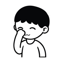 cartoon character of man vector