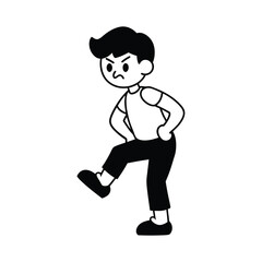 cartoon character of man vector