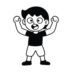 cartoon character of man vector