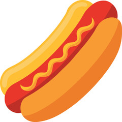 hot dog vector illustration