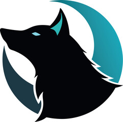 wolf head vector