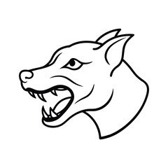 vector illustration of a dog