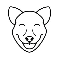 vector illustration of a dog