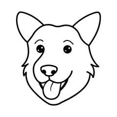 vector illustration of a dog