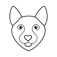 vector illustration of a dog