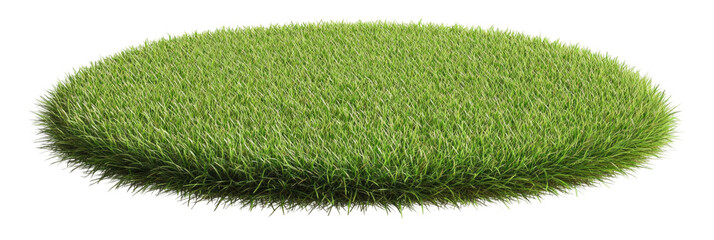 Green Grass Patch on transparent background