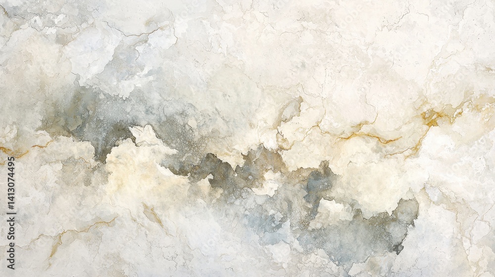 Poster soft hues blend seamlessly with gentle gold accents, creating an abstract design. the elegant patter