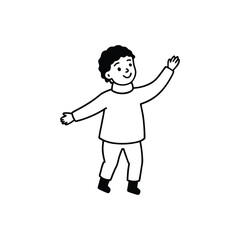 cartoon character of man vector