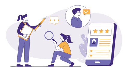Candidate Research And Profile Validation For Recruitment With People Analytics And Feedback Reviews In Digital Platform
