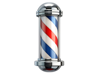 barber pole isolated on white