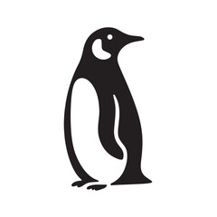 Minimal Penguin Logo for Creative Use