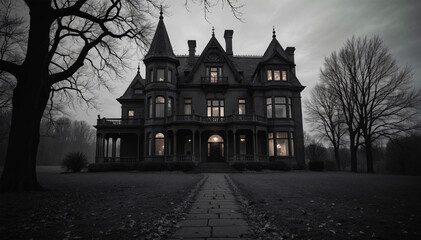 Glistening Windows in an Abandoned Estate